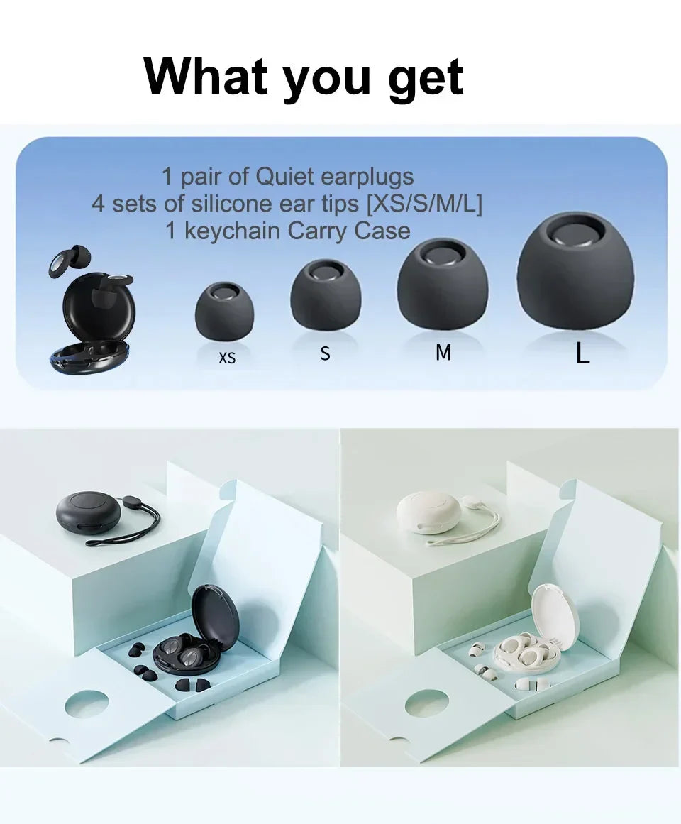 Quiet Ear Plugs for Sleeping Noise Reduction Super Soft Reusable Hearing Protection Anti noise earplugs for Concerts Travel Work Beauty Trend Shop
