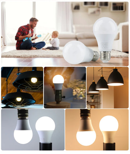 4pcs/lot E27 LED Bulb Lamps AC 220V SMD2835 3W 6W 9W 12W 15W 18W Lampada Led Light Bulbs Living Room Home Indoor LED Bombilla Beauty World Shop