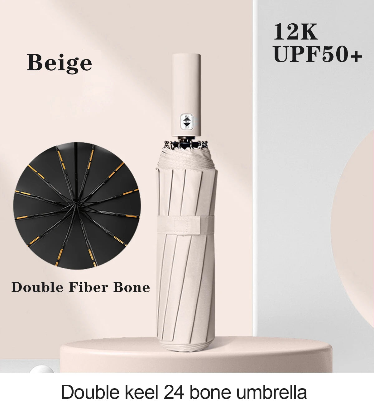 Windproof Double Layer Fully Automatic Resistant Umbrella Beauty World Shop