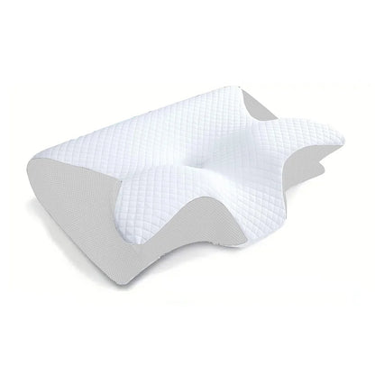 1pc Memory Foam Cervical Pillow, 2 in 1 Ergonomic Contour Orthopedic Pillow for Neck Pain, Contoured Support Pillows,Neck Pillow Beauty World Shop
