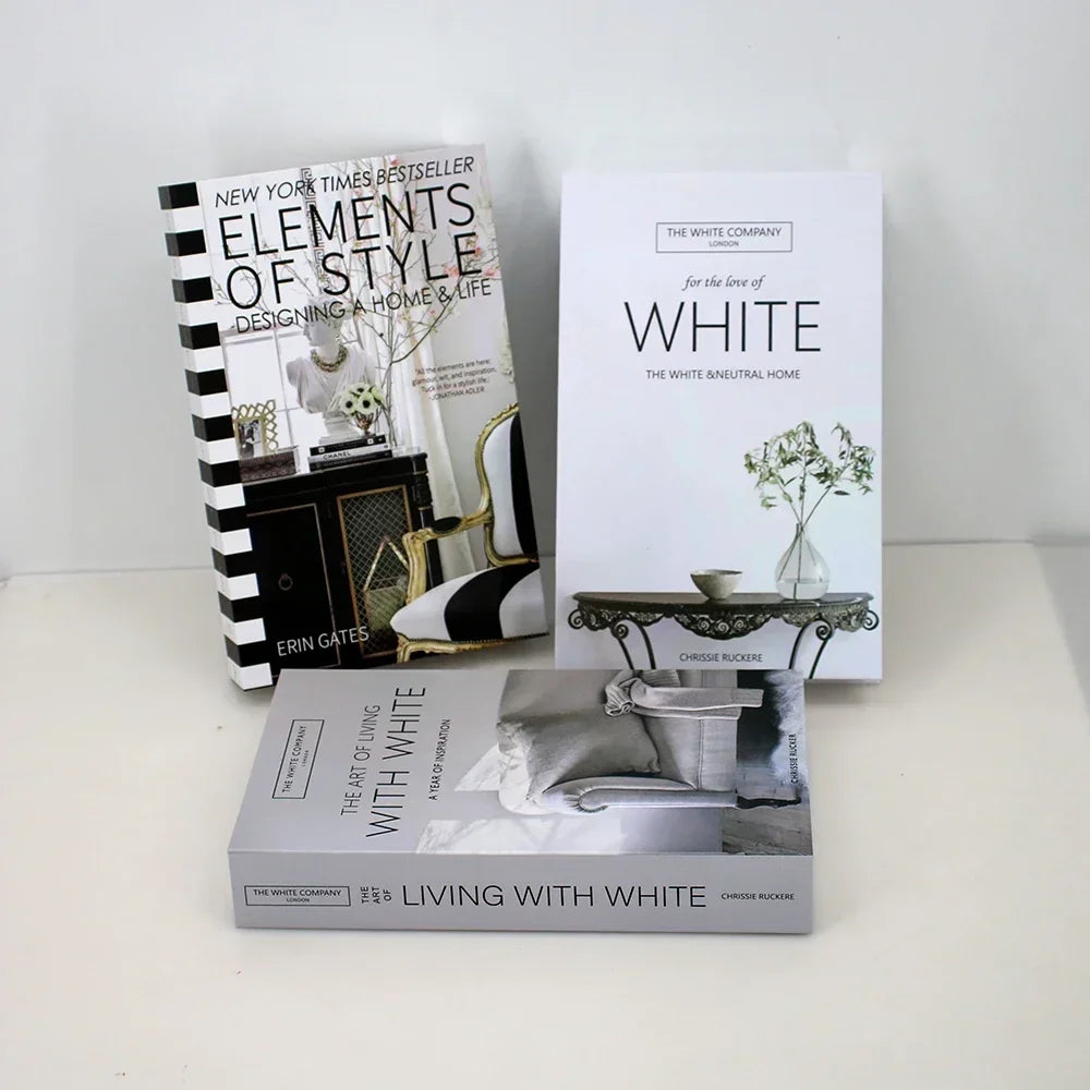3Pcs Foldable Fashion Fake Books Living Room Decoration Designer Books Coffee Table Ornaments Club Hotel Room Villa Prop Books Beauty World Shop
