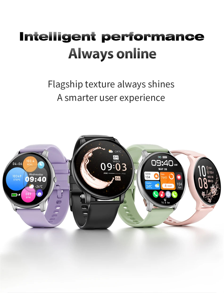 2025 New Smart Watch Women Men Bluetooth Call Sports Fitness Watches Heart Rate Health Monitor Smartwatch Ladies For Android iOS