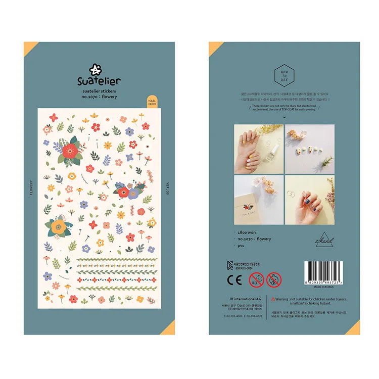 Korean Import Original Suatelier Collection Kawaii Daily Stickers Scrapbooking Diy Journal Stationery Sticker Deco Art Supplies Beauty World Shop
