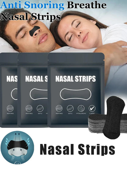Anti Snoring Nose Strips for Breathing Correction Physical Expansion Breathable Nasal Patch Better Sleep Anti-Snoring Nasal Stri Beauty Trend Shop