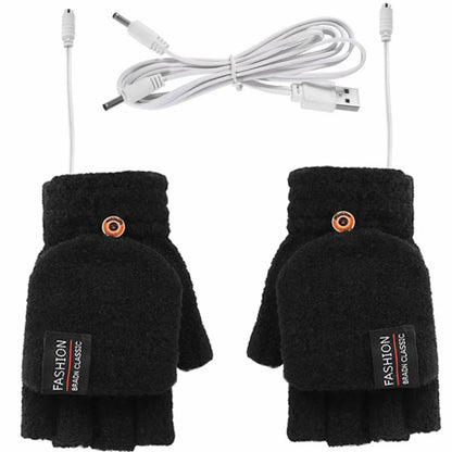 Electric heating gloves hand warmer gloves heater rechargeable USB reusable laptop suitable for sports skiing winter warm gloves Beauty World Shop