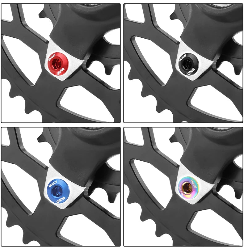 MUQZI 4/5PCS Chainring Bolts Single Double Chainring Screws Mountain Road MTB Bike Crank Bolts 6.5/8.5mm Beauty World Shop