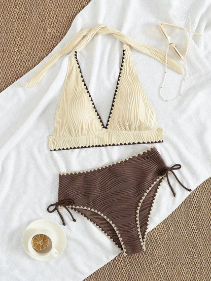Sexy High Waist Bikinis Women's Swimwear Female Swimsuit For Swim Wear Bathing Suits Brazilian Bikini Set Beachwear Pool Bather Beauty World Shop