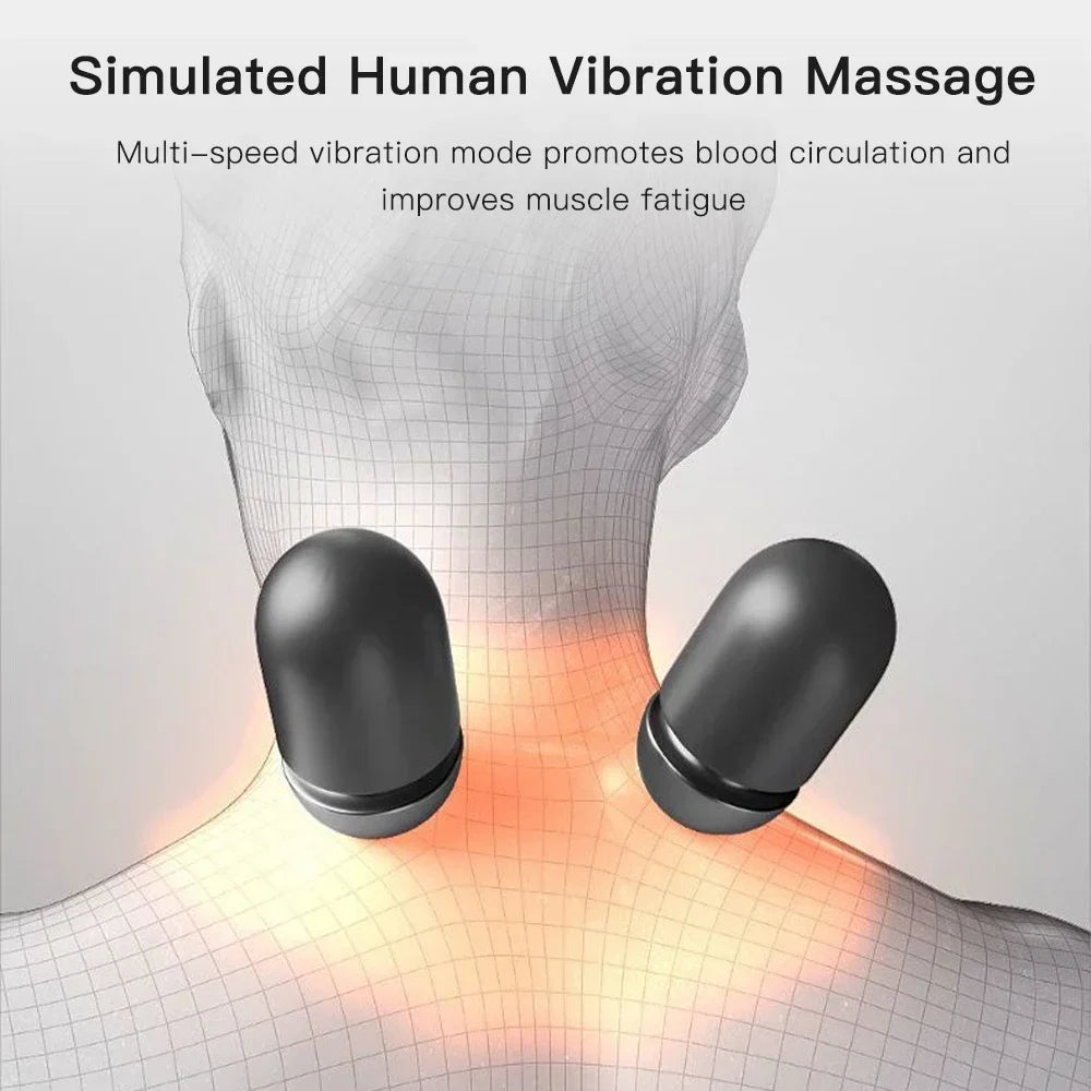 Electric Neck Massager Pillow Cervical Stretcher Heating Vibration Massage Back Traction Orthopedic Sleeping Pillows Support Beauty World Shop
