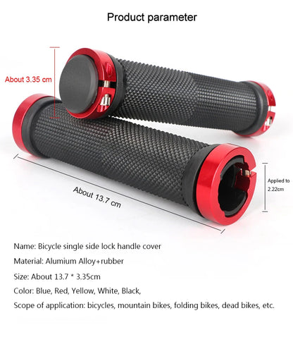 Anti Slip BMX Bicycle Grips MTB Rubber Bilateral Lock Cycling Bikes Handlebar Grips Cycling Handlebar Sleeve Bike Accessories Beauty World Shop