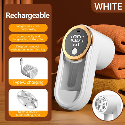 Lint Remover for Clothing Portable Electric Fuzz Pellet Remover LED Display Rechargeable for Clothes Fabric Shaver Fluff Remover Beauty World Shop