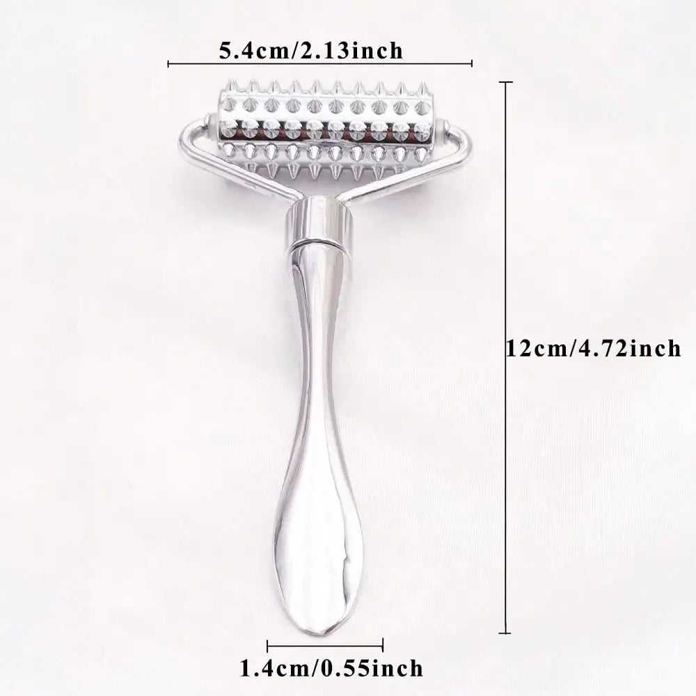 Stainless Steel Facial Massage Roller Deep Tissue Massage Tool for Face, Acupressure Massager Body for Hand, Foot, Neck SPA Care Beauty World Shop