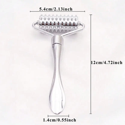 Stainless Steel Facial Massage Roller Deep Tissue Massage Tool for Face, Acupressure Massager Body for Hand, Foot, Neck SPA Care Beauty World Shop