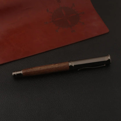 1pc wood Fountain Pen Tiger skin pattern Gun Grey Stationery Office School Supplies new ink pen Beauty World Shop