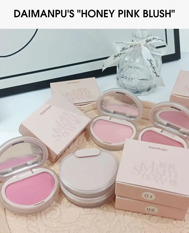 DaimAnpu monochrome honey powder powder blusher, high gloss, natural brightening, rouge setting, powder blusher cream Beauty World Shop
