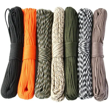 7 Cores 550 Paracord Cord 5 15 30 M Dia.4mm For Outdoor Camping Survival Lanyard Parachute Rope Hiking Tent Accessories Beauty World Shop