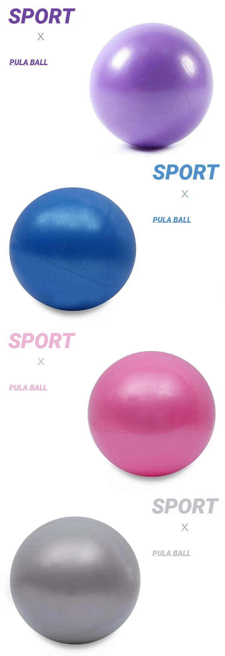 Yoga Pilates Explosion-Proof Ball Exercise Gymnastic Fitness Balance Gym Core Indoor Training Mini Balls Small Therapy Improves Beauty World Shop