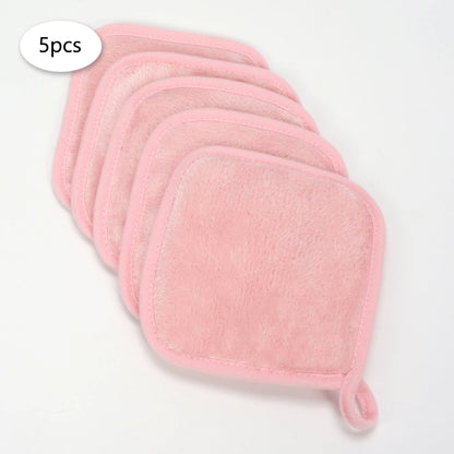 5/10/20Pcs Microfiber Face Cloths Reusable Makeup Remover Cloth Makeup Towels Face Deep Cleaning Pads Skincare Beauty Tools Beauty World Shop