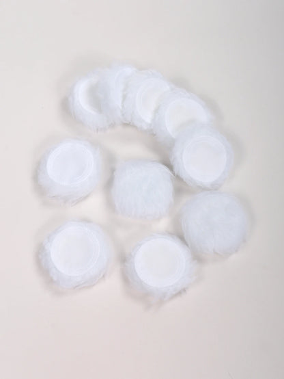 2-5-10-20Pcs Portable and Practical High-Grade White Round Powder Puff for Base and Fixing Makeup Beauty World Shop