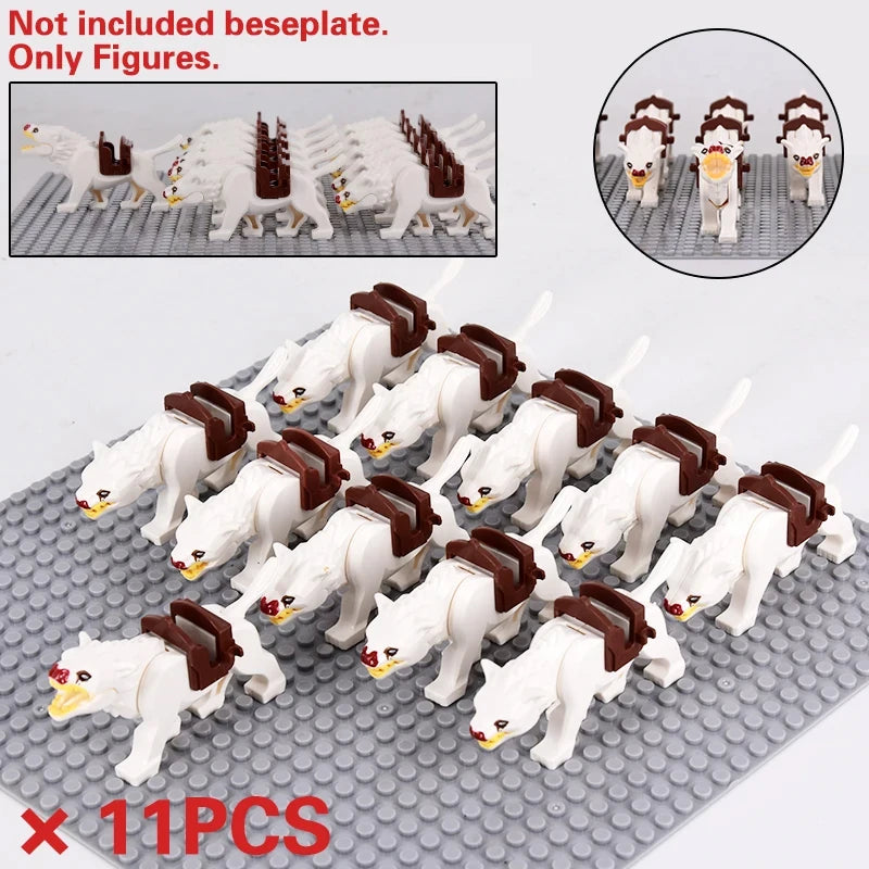 Medieval Military Sets Cavalry Figures War Horse Animals Building Blocks Parts Knight Weapons Accessories Toys for kids gifts Beauty World Shop