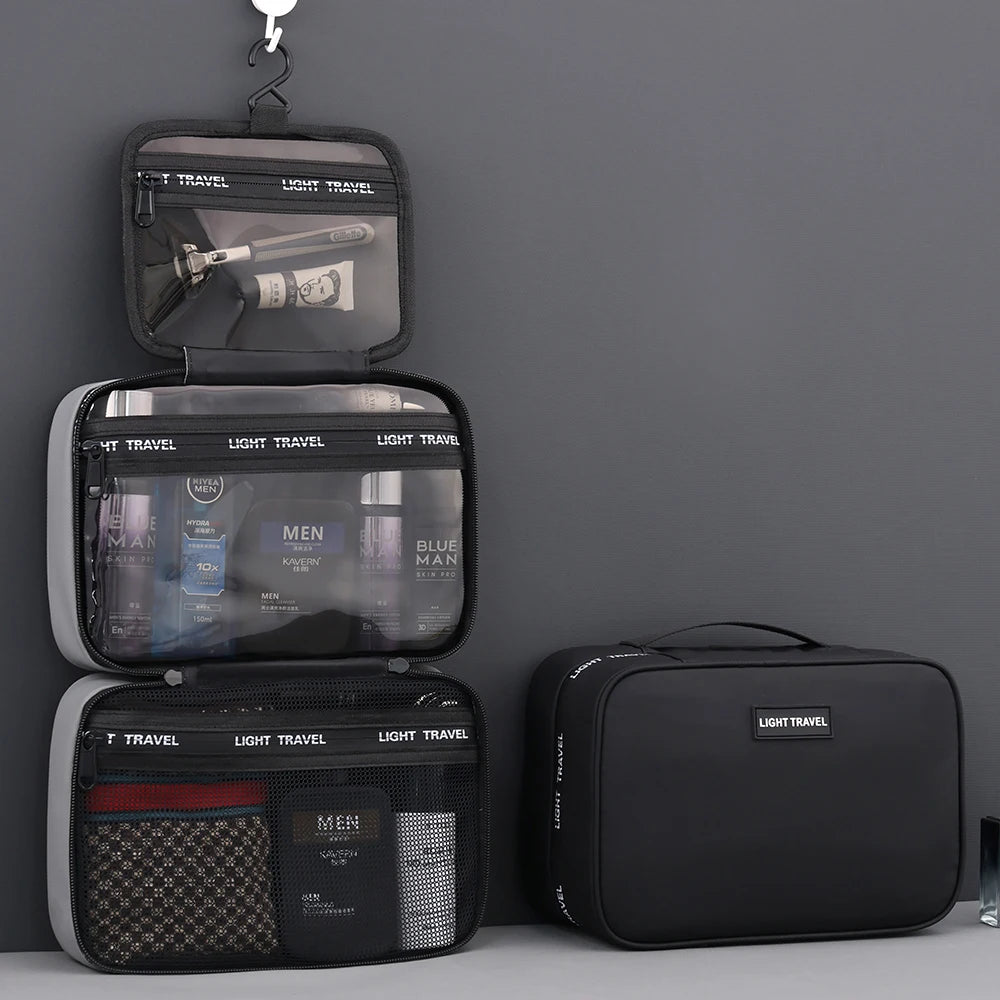 Waterproof Hanging Toiletry Bag Large Capacity Portable Travel Necessaire Case Cosmetic Bag for Men Women Wash Pouch Beauty World Shop
