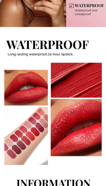 MAGIC CASA 18-Color Capsule Lipstick Set - Mini Matte, Long-lasting, Waterproof, Non-transfer，Soft matte finish Beauty Trend Shop