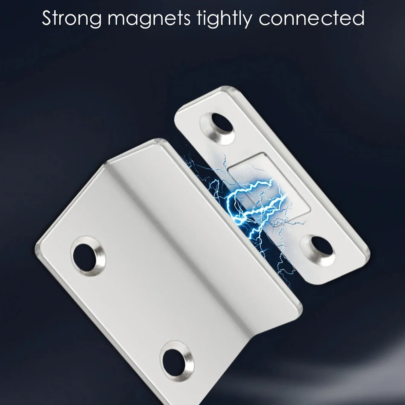 1pair Magnetic Door Catch Latch-Invisible Strong Adhesion, Drill-Free Mount, Seamless Release- Ideal for Cabinets, Sliding Doors Beauty World Shop