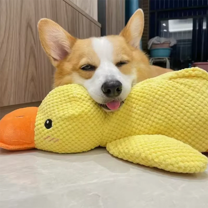 Cute dog Toy Stomping Duck Bite Resistant Grinding Teeth Cleaning Large Dog Interactive Entertainment Puppy Boredom Plush Toy Beauty World Shop