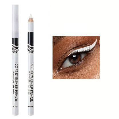 Wooden Rod White Inner Eyeliner Pen Eyelid Under Crease Pen Matte White Pen Beauty Eyeliner Easy Coloring Beauty Trend Shop