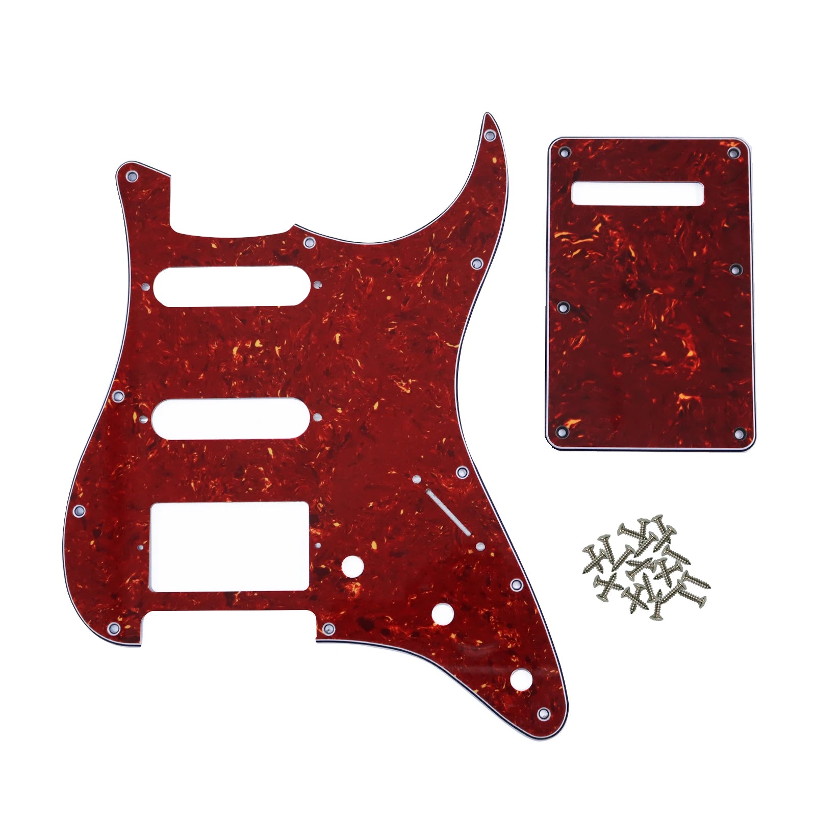 PHRILAM SSH 11 hole ST electric guitar guard, 3-Layer  St  Pickguard with Aluminum Foil Shield Fits American/Mexican ST Beauty World Shop