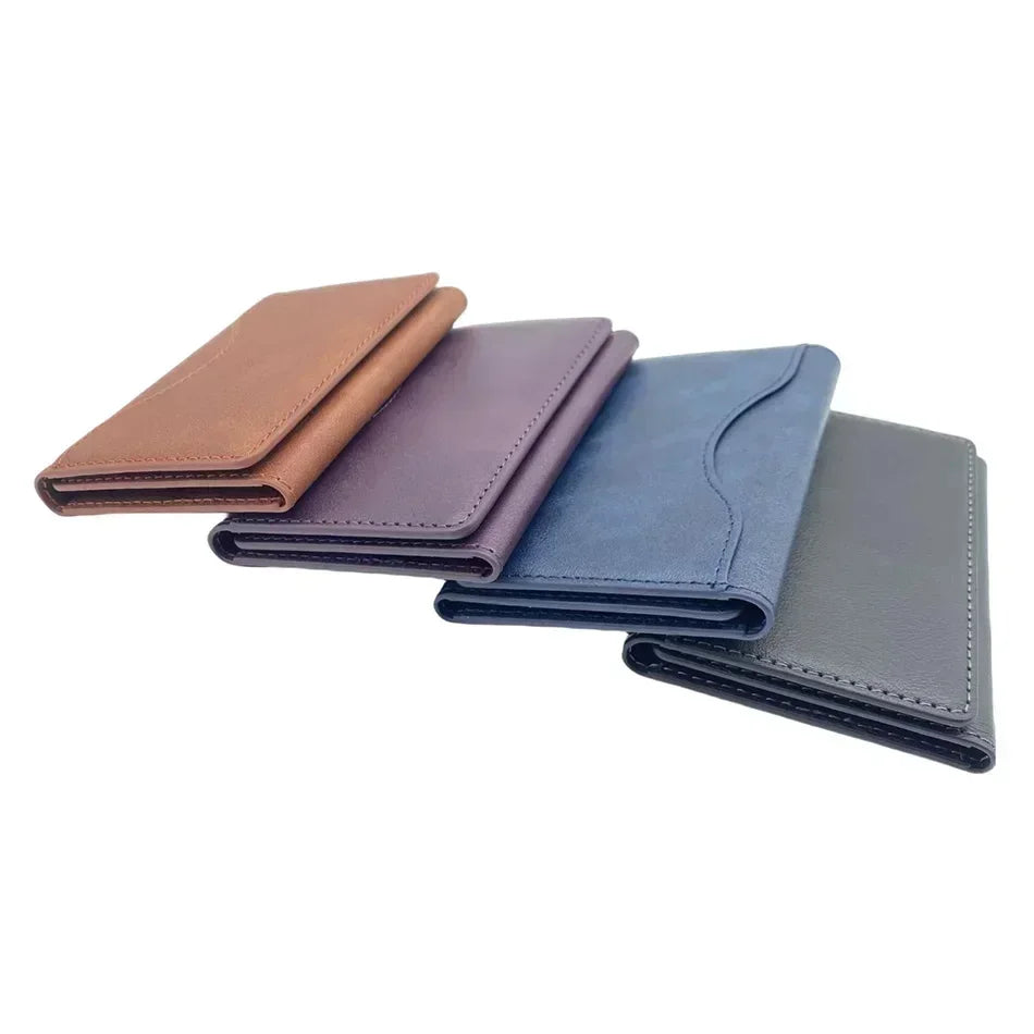 Men Magsafe Card Holder Unisex PU Leather Magnetic Cardholder Card Bag Wallet for Apple for Phone 16 15 14 13 12 Pro Max Mini Beauty World Shop