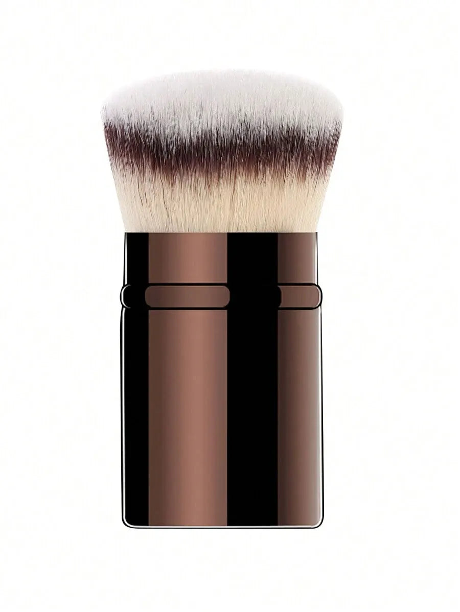1pc Professional Face Retractable Makeup Brush,Blush Brush Foundation Brush Loose Powder Brush Synthetic Hair Ultra-Soft Doundat Beauty World Shop