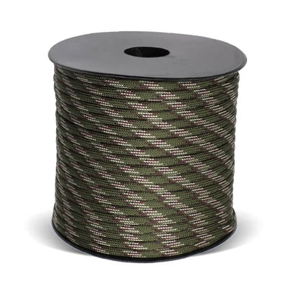 50m 650 Military Paracord 9 Strand 4mm Tactical Parachute Cord Camping Accessories DIY Weaving Rope Outdoor Survival Equipment Beauty World Shop