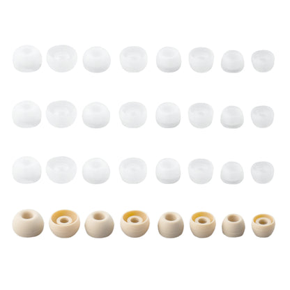 1/16 Pairs(S/M/L/XS) Soft Silicone Replacement Eartips Coffee Clear Earbuds Replacement Ear Pads For KS1 KZ BL03 Earphone New