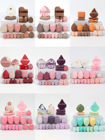 20 Pcs Pink Makeup Sponge and Makeup Puff Set Suitable for Face Cream and Powder Concealer Powder Makeup Machine Beauty World Shop