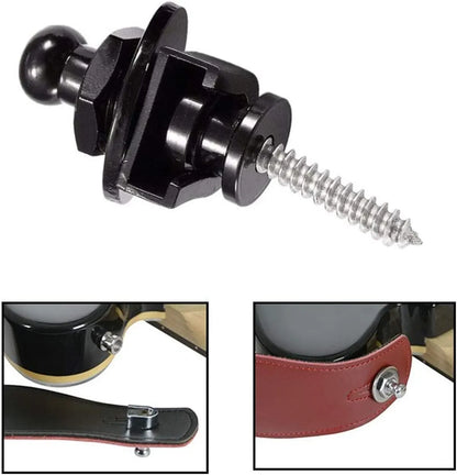 Guitar Strap Buttons Pins 1\2\4PCS 3 Color For Choose Premium Guitar Strap Locks Metal Security Strap Buttons Metal End Pins Beauty World Shop