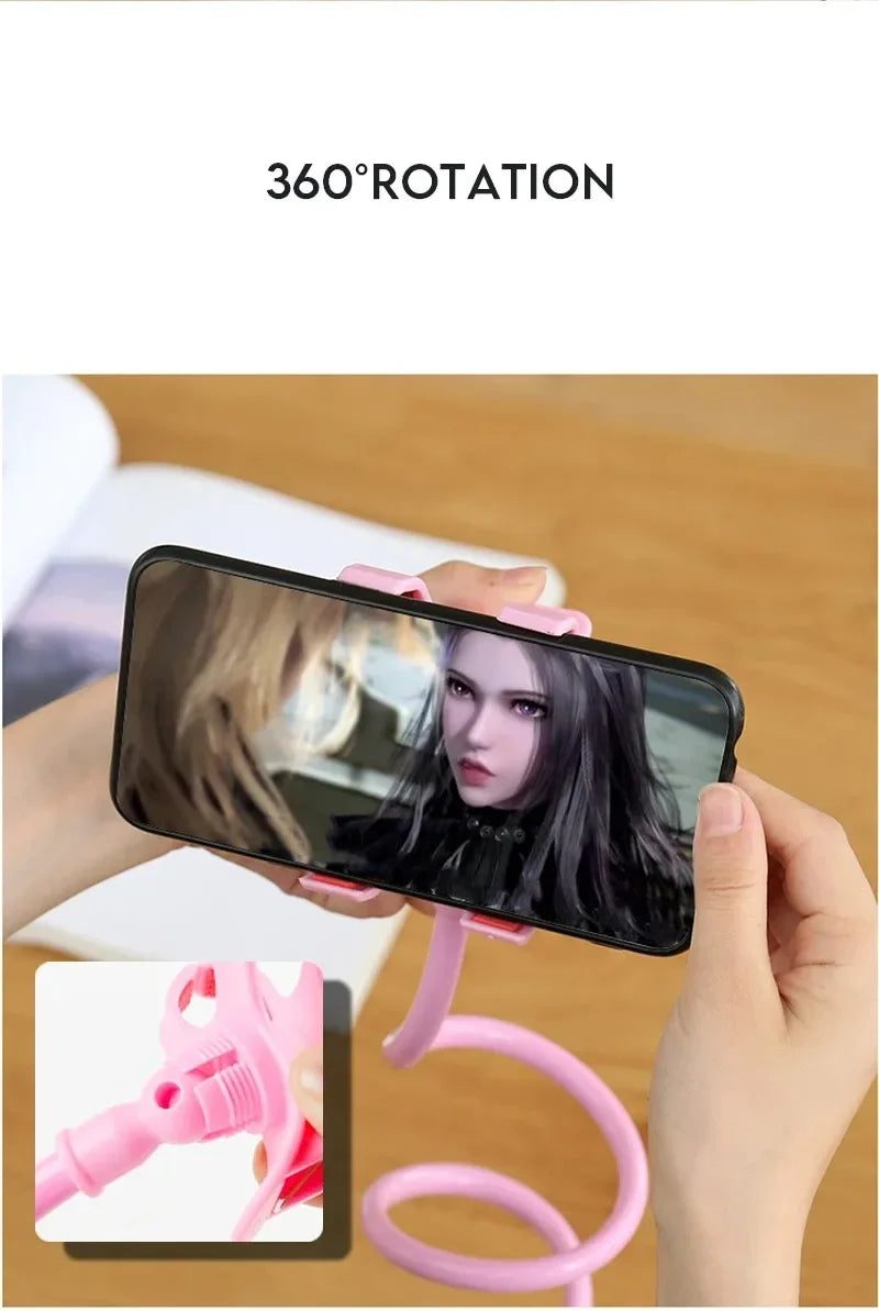 Universal Long Arm Lazy Person Bracket Mobile Phone Clamp Bedside Desktop Support For iPhone Xiaomi Huawei Samsung Phone Stands Beauty World Shop