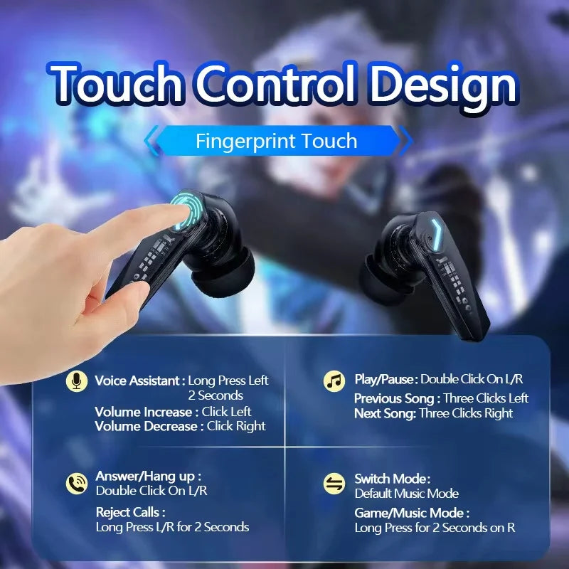 Choice Lenovo GM2 Pro Wireless Bluetooth 5.3 Earphones Gaming Low Latency Dual Mode Music Earbuds Sports In-Ear Headset With Mic Beauty World Shop