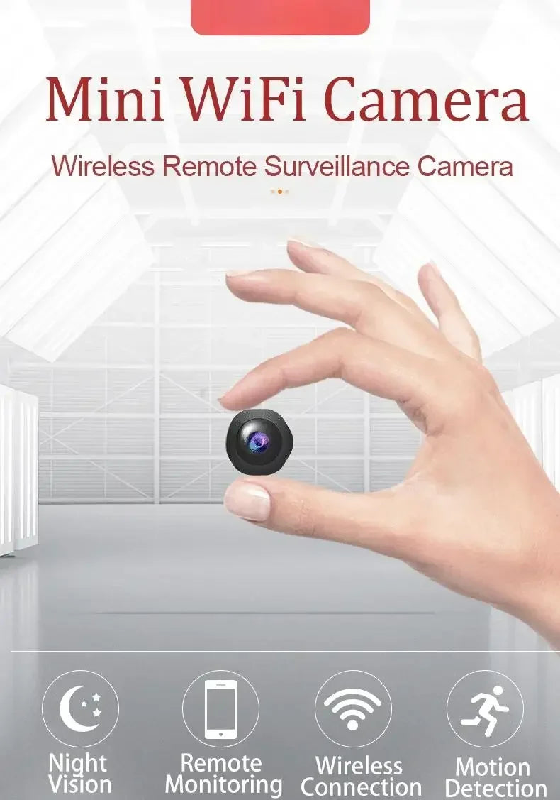 New 4K HD Mini Wireless Camera Portable Cam Night Vision Camcorder WiFi Remote Monitor Video Voice Recorder Security Camera Beauty World Shop
