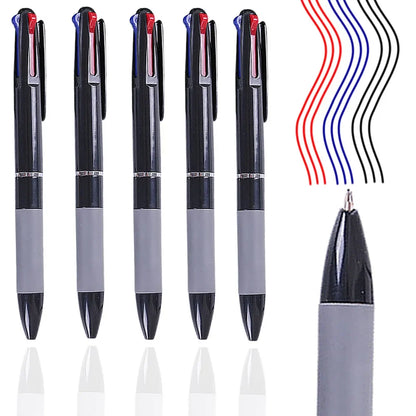 3 in 1 Red/Black/Blue Ink Color 0.7mm Student Ballpoint Pens Ball Point Writing Stationery Fine School Supplies Pencils Office Beauty Trend Shop