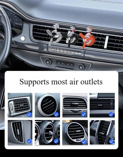 Snoopy Air Freshener Flying Propeller Pilot Series Car Accessories Anime Figures Aromatherapy Fragrance Diffuser Car Decor Gifts Beauty World Shop