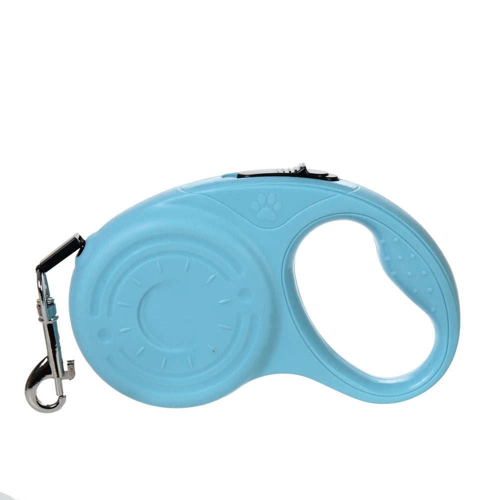 3M/5Metre Dog Leash Walking Automatic Pet Collar ABS Case Nylon Rope Dog Harness Dog footprint Puppy Dog Footprints Keychain
