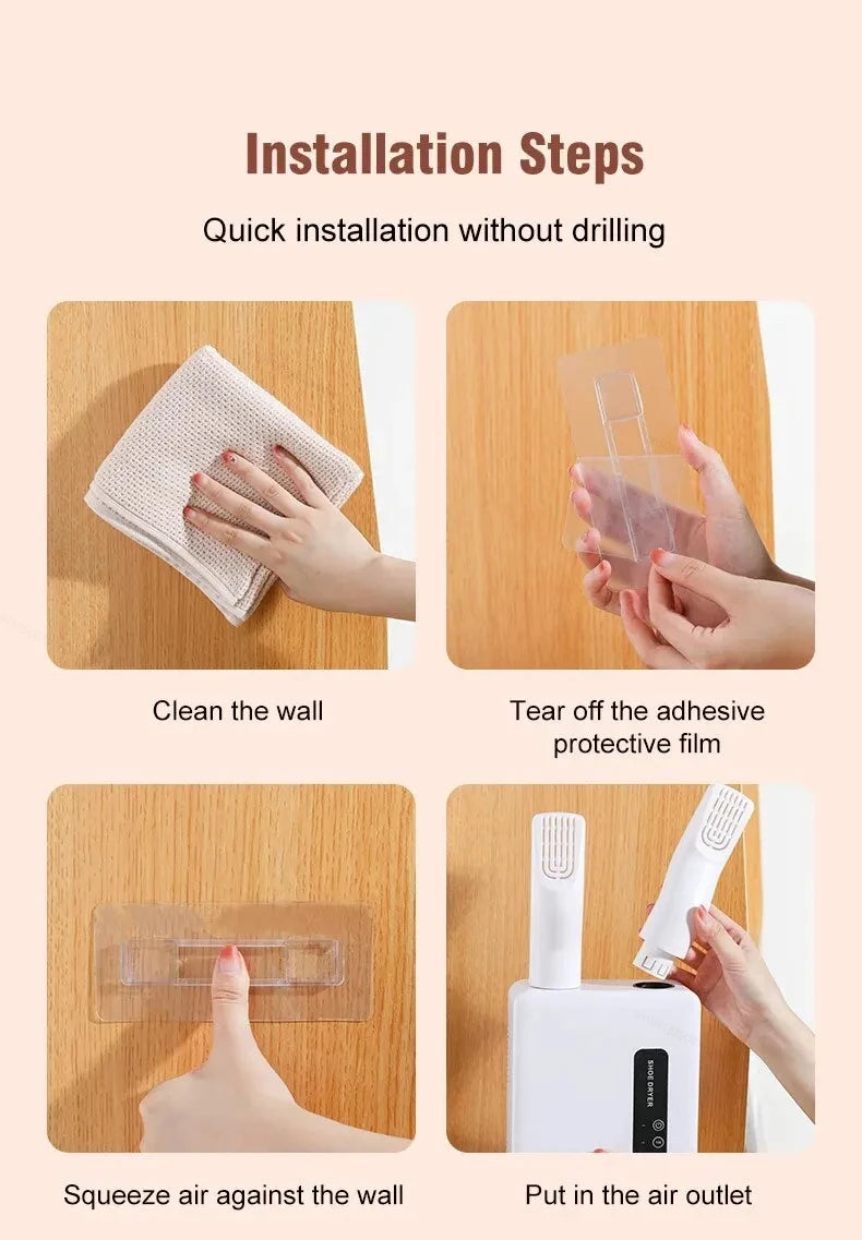 220V Electric Shoe Dryer, Portable Shoe & Boot Drying Machine with Sterilization Deodorization, Heated Foot Protector for Gloves Beauty World Shop