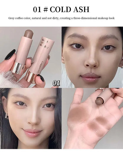 Cappuvini Moisturizing Silky Three-dimensional Contour Stick Natural Matte Single Color Suitable For Nose Shadow Makeup Contour Beauty World Shop