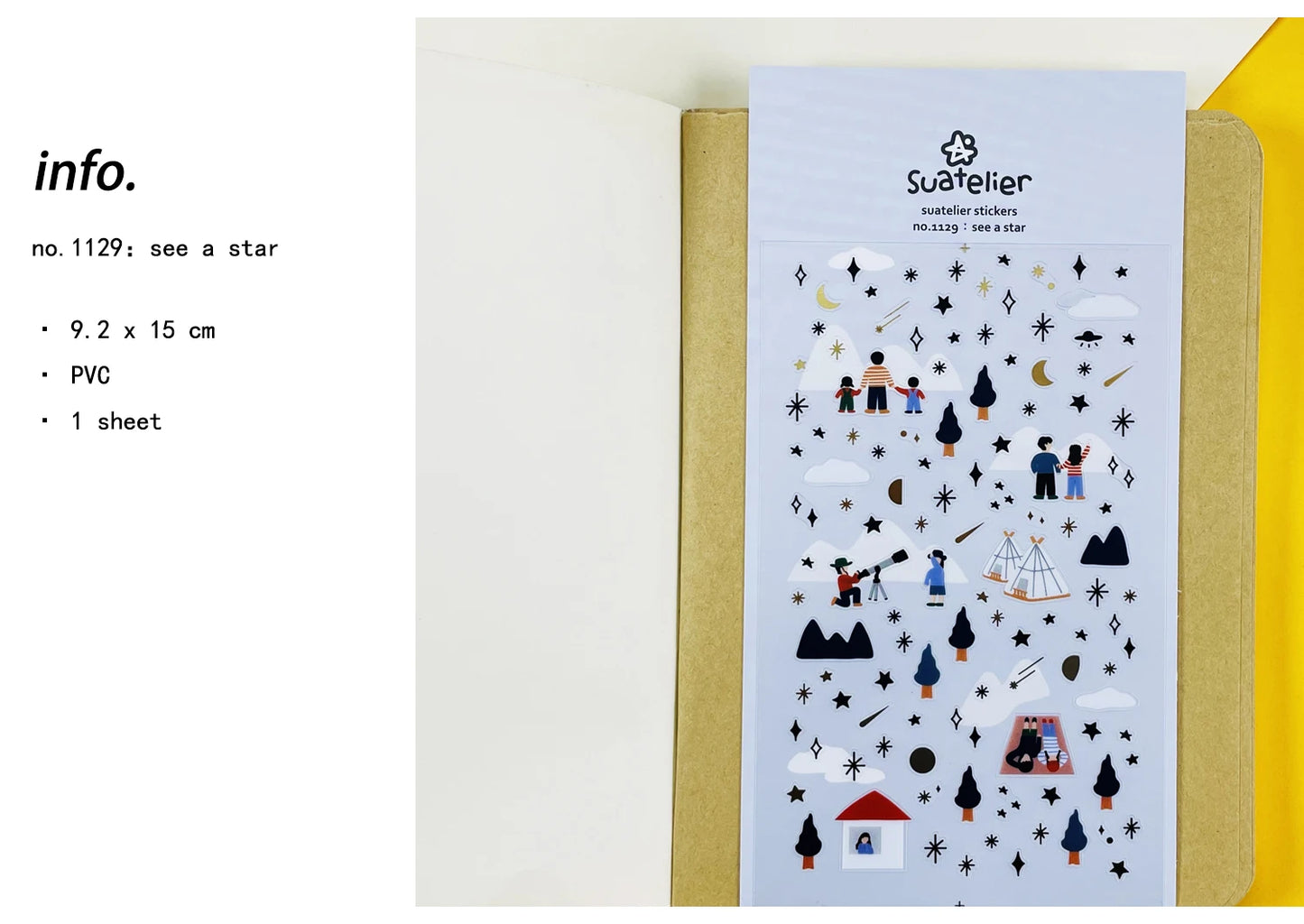 Korean Import Suatelier Travel Home Life Study Friend Stickers Scrapbooking Diy Journaling Diary Stationery Sticker School Gift Beauty World Shop