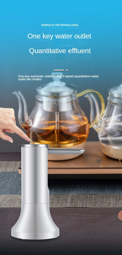 Electric Water Gallon Bottle Pump Automatic Water Dispenser Pump 19 Liters Foldable Desktop Water Bottle Pump USB Rechargeable Beauty World Shop
