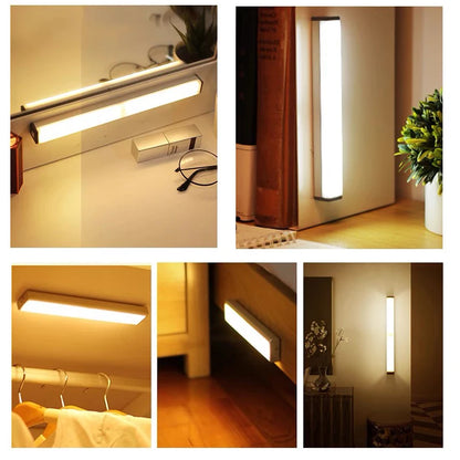 Wireless LED Cabinet Light Motion Sensor Light Closet Night Lamp For Kitchen Bedroom Detector Light Cabinet Staircase Backlight Beauty World Shop