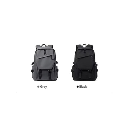 One 15 Inch Polyester Waterproof Solid Color Simple Men's Backpack Fashion Couple Student Computer Backpack Beauty World Shop