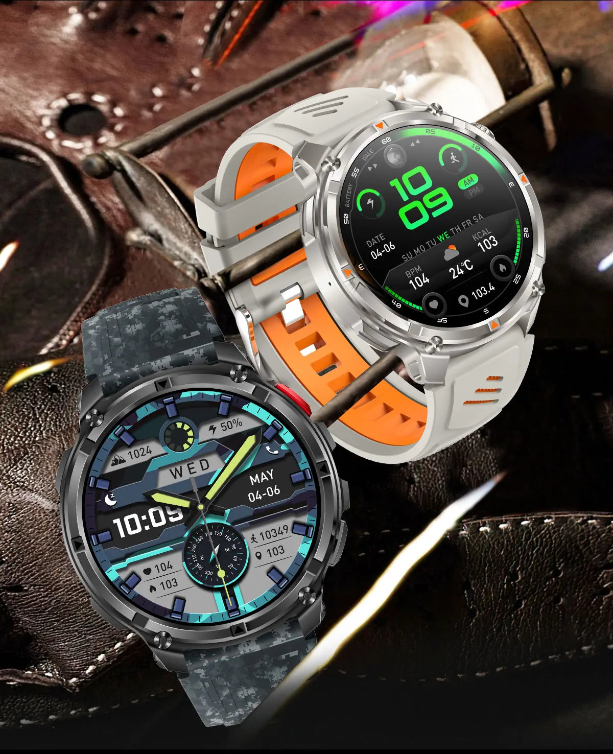 2026 New T-Rex3 Pro 1100mAh Battery Smart Watch GPS path 5ATM Waterproof Sports Run tracker Outdoors Compass Military Smartwatch Beauty World Shop