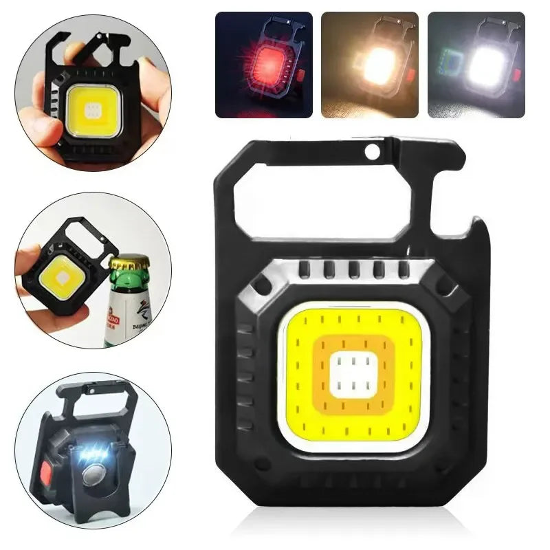 Mini LED Flashlight Magnetic COB Outdoor Camping Pocket Work Light 800 Lumens USB Rechargeable 7 Modes Spotlights Beauty World Shop