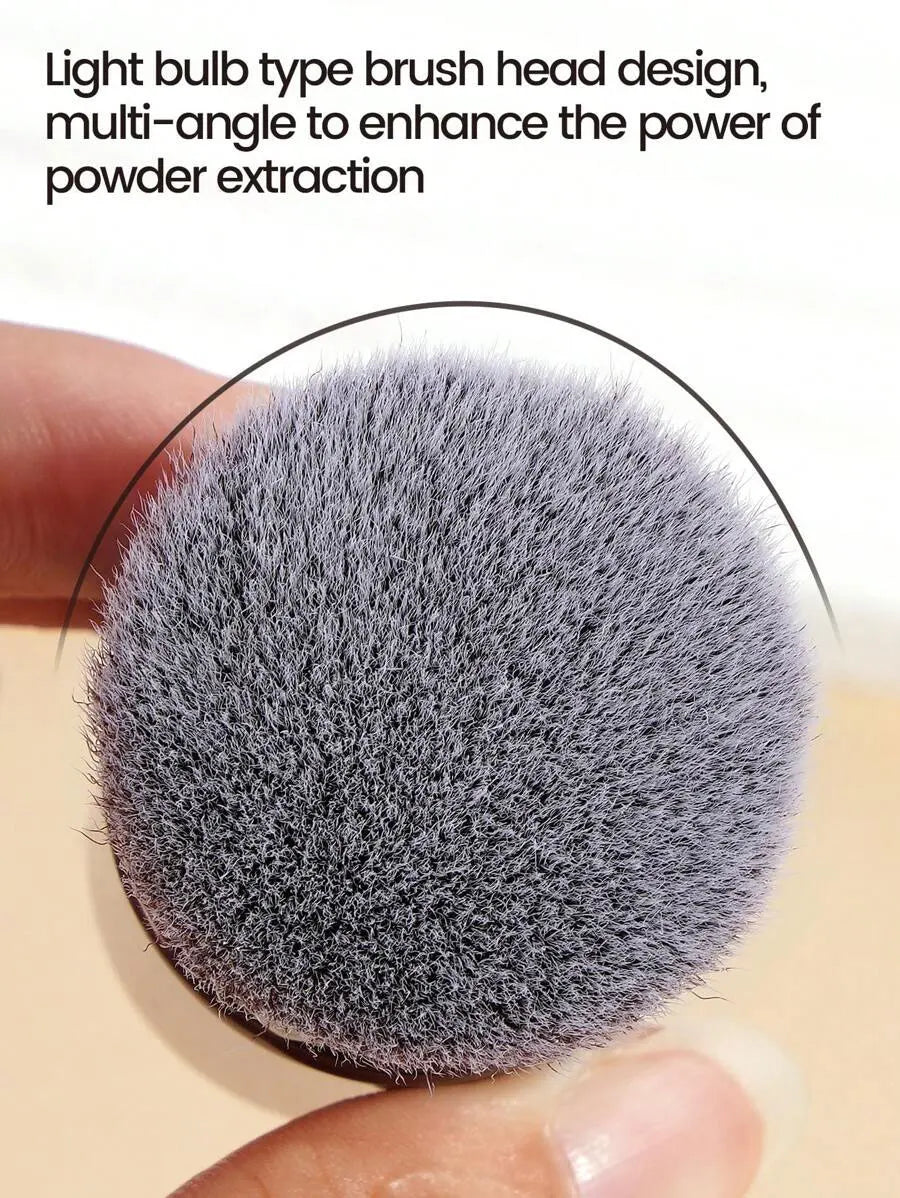 1pc Professional Face Retractable Makeup Brush,Blush Brush Foundation Brush Loose Powder Brush Synthetic Hair Ultra-Soft Doundat Beauty World Shop